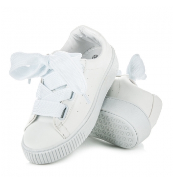 Dámske biele CREEPERS - T031-41W (Veľkosť 38)