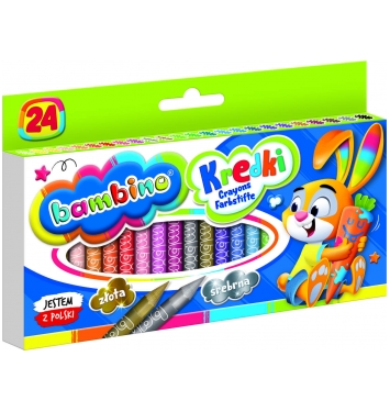 BAMBINO Sada grafitových Jumbo pasteliek 24 ks