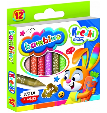BAMBINO Sada grafitových Jumbo pasteliek 12 ks