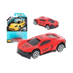 Kovový model auta 6 5 cm červený
