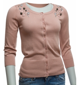 Trendy pulóver (Veľkosť 36/38 Farba ružová)